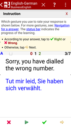 Answer foreign language German - MM3-TeachingMachine - Flashcards / Vocabulary Builder