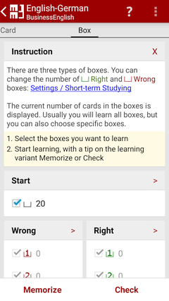 Box - MM3-TeachingMachine - Flashcards / Vocabulary Builder