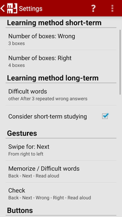 Settings - MM3-TeachingMachine - Flashcards / Vocabulary Builder